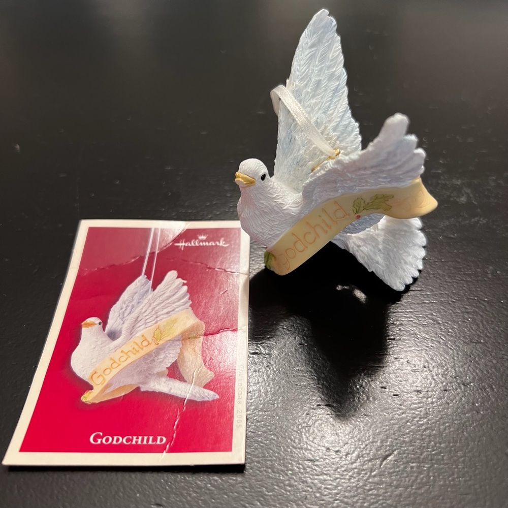 Hallmark Godchild Dove Ornament